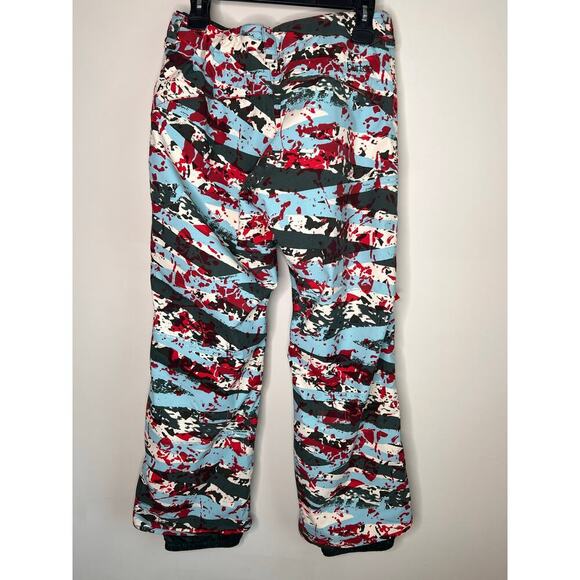Burton Society DRYRIDE Paint Splatter Snowboard Pants Green Multi Women's Size S - Picture 3 of 13